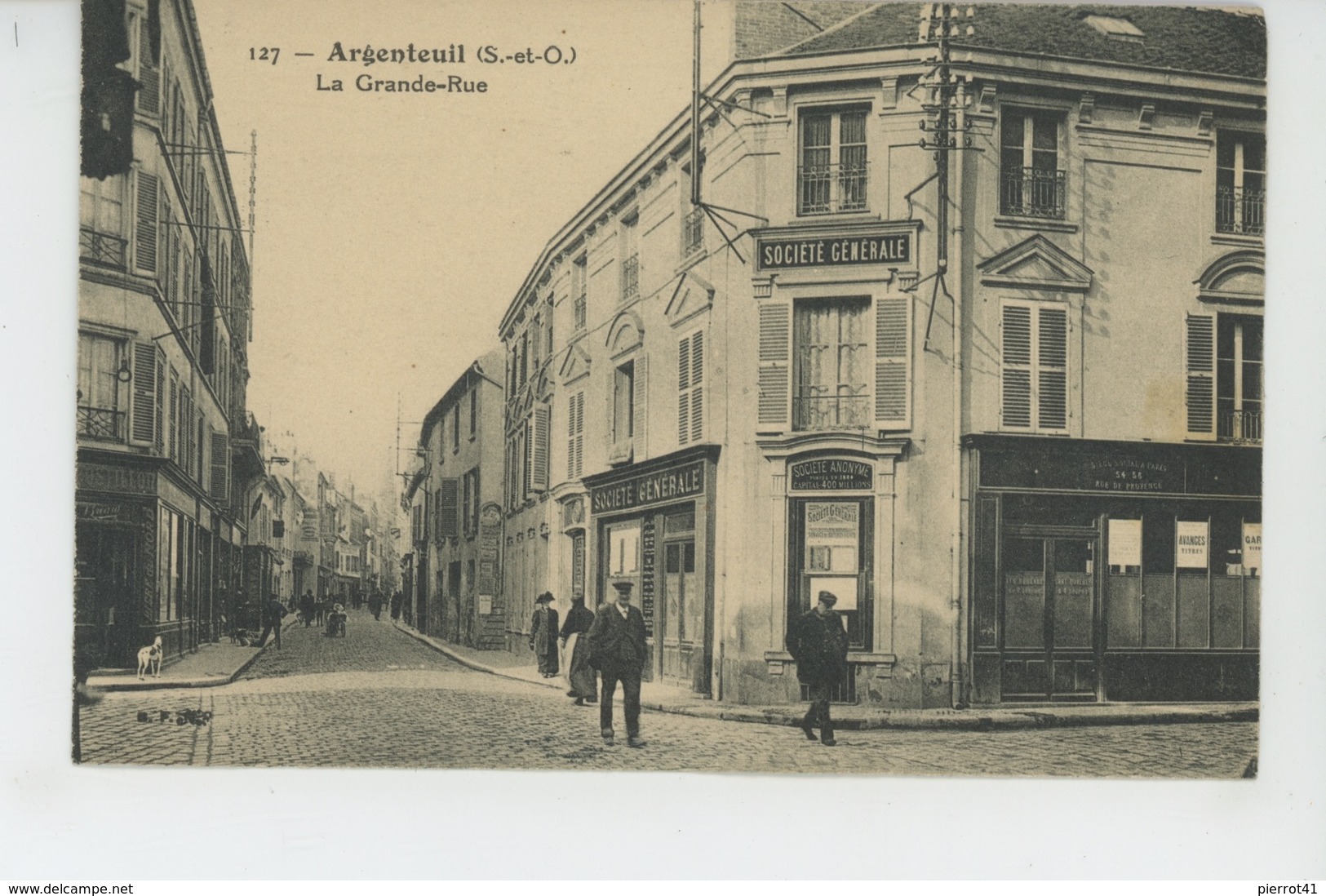 ARGENTEUIL - La Grande Rue (Banque SOCIETE GENERALE ) - Argenteuil