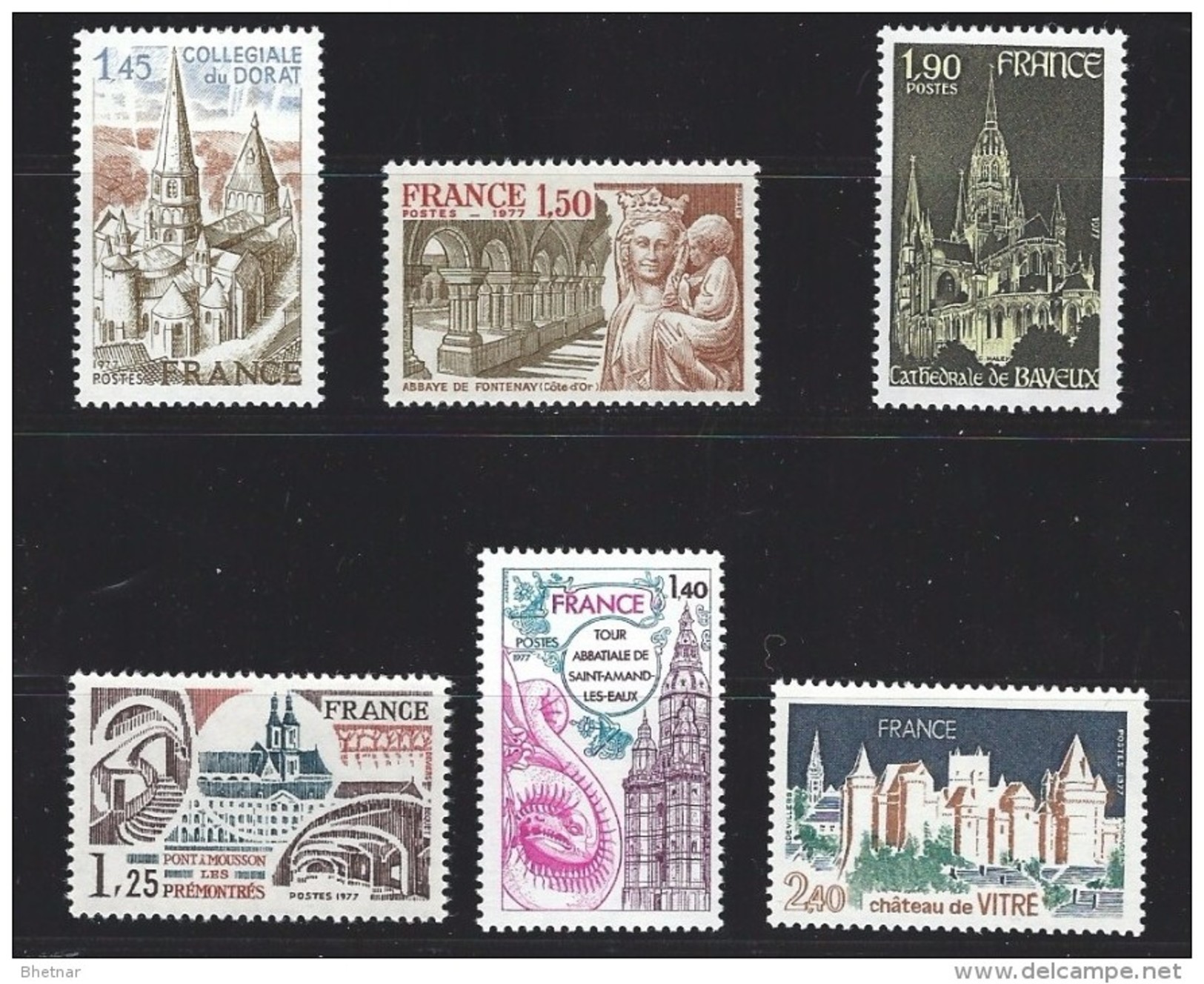 FR YT 1937 à 1939 1947 à 1949 " Série Touristique " 1977 Neuf** - Unused Stamps