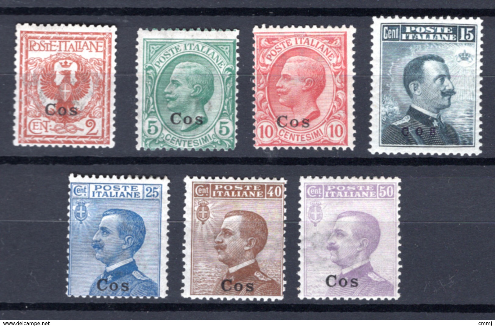 1912  - ISOLE ITALIANE DELL'EGEO: COS -  Italia - Catg. Unif.  1/7 - Firmato BIONDI - LH - (W2019.38..) - Ägäis (Coo)