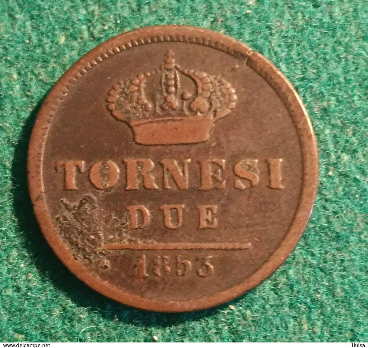 2 TORNESI 1853 - Zwei Sizilien