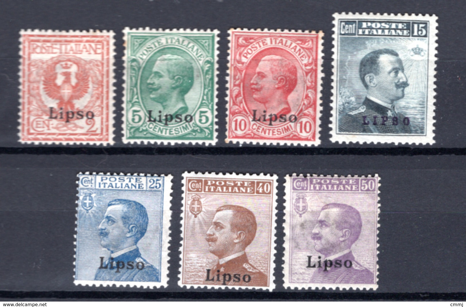 1912  - ISOLE ITALIANE DELL'EGEO: LIPSO -  Italia - Catg. Unif.  1/7 - Firmato BIONDI - LH - (W2019.38..) - Ägäis (Lipso)