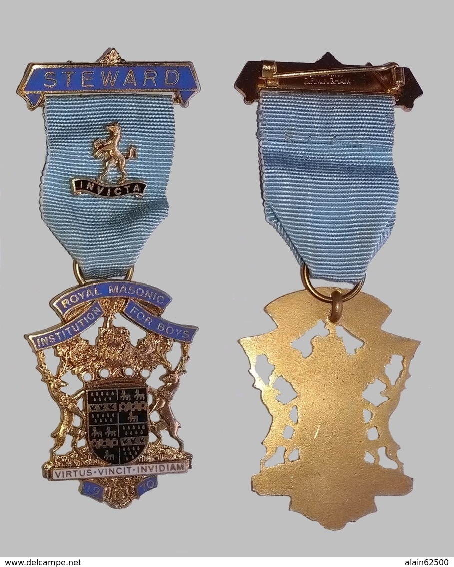 MEDAILLE ROYALE MACONNIQUE . INSTITUTION POUR GARCONS . 1970 . - Professionnels/De Société