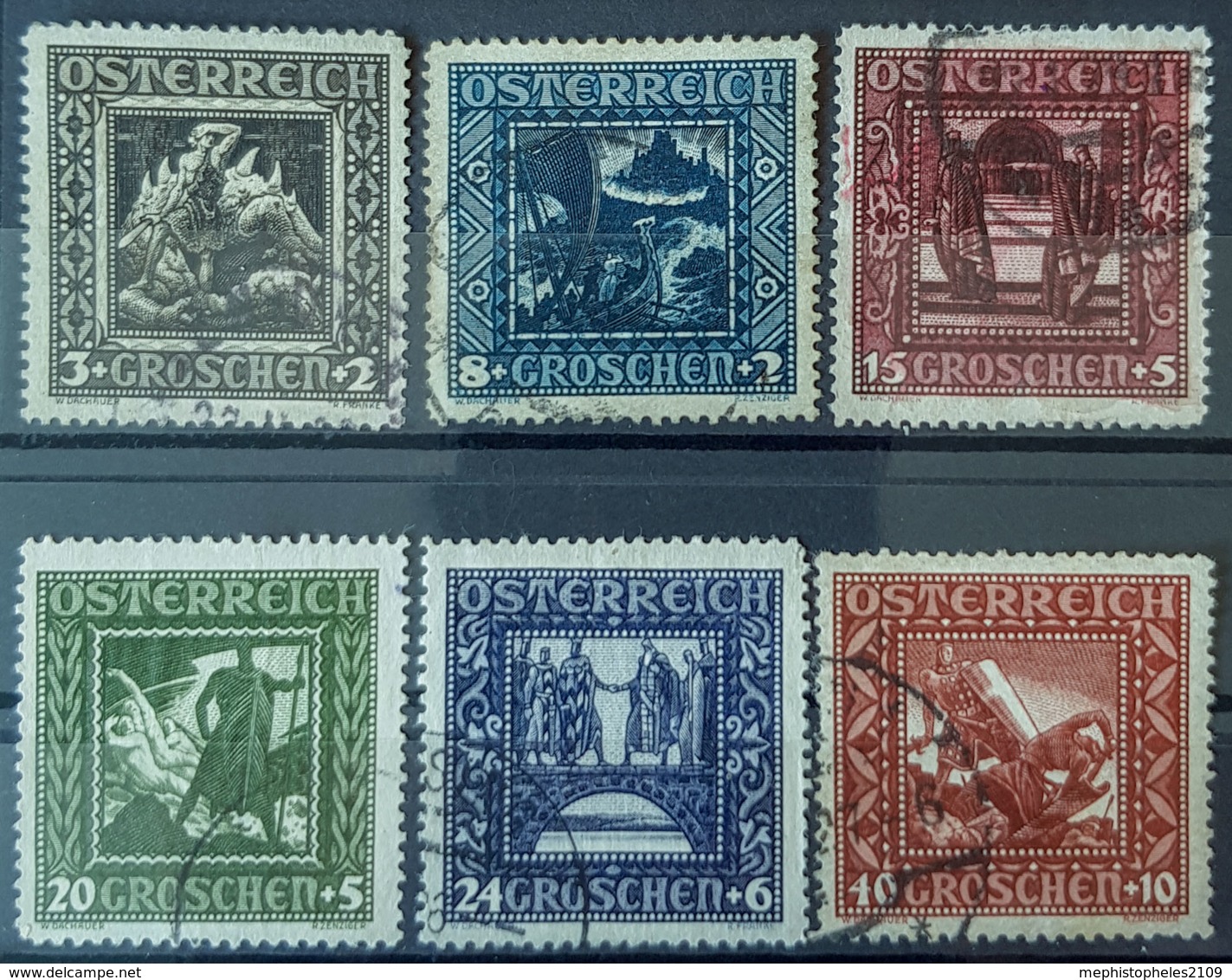 AUSTRIA - Canceled - ANK 488-493 - Nibelungen - Gebraucht