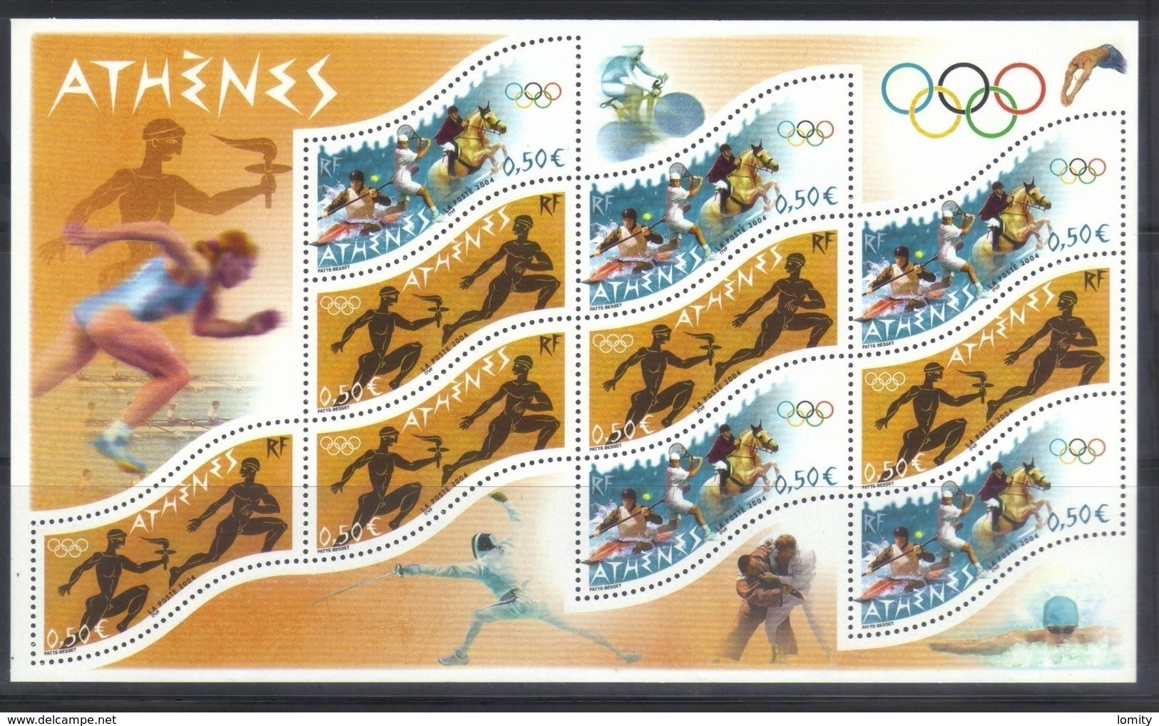 FRANCE Bloc Neuf N° 73  " Athènes " 2004 Lot Sous Faciale - Neufs