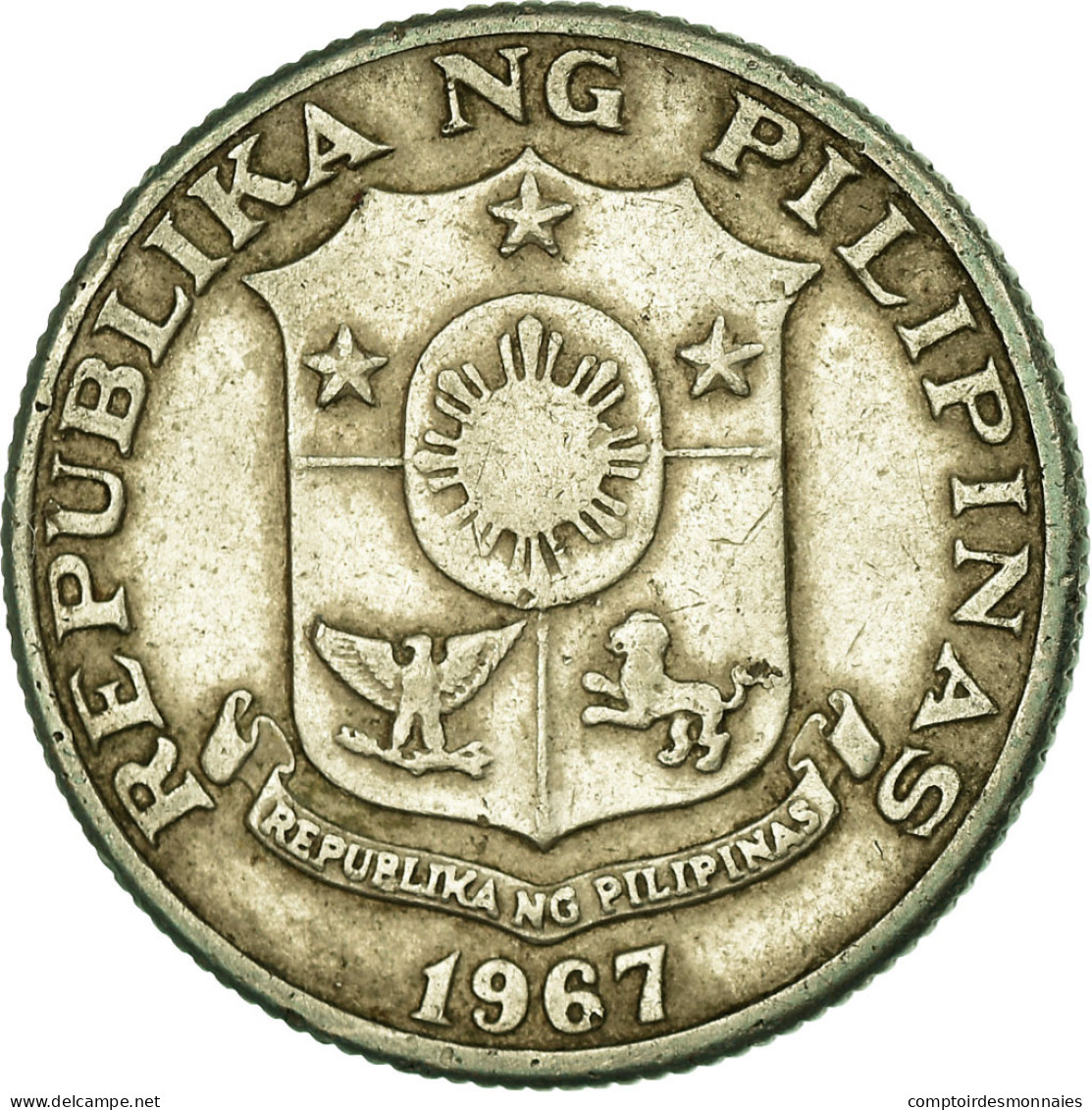 Monnaie, Philippines, 25 Sentimos, 1967, TB+, Copper-Nickel-Zinc, KM:199 - Philippines