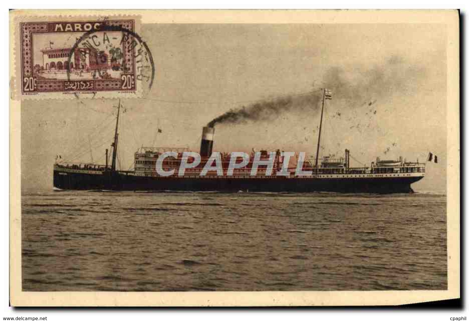 CPA Bateau Compagnie Generale De Navigation A Vapeur Cyp Fabre Banfora - Paquebots