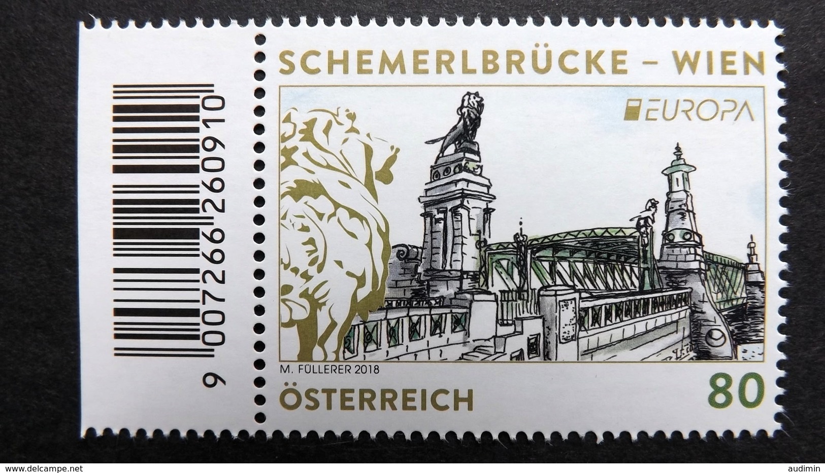 Österreich 1393 **/mnh, EUROPA/CEPT 2018, Brücken - Unused Stamps