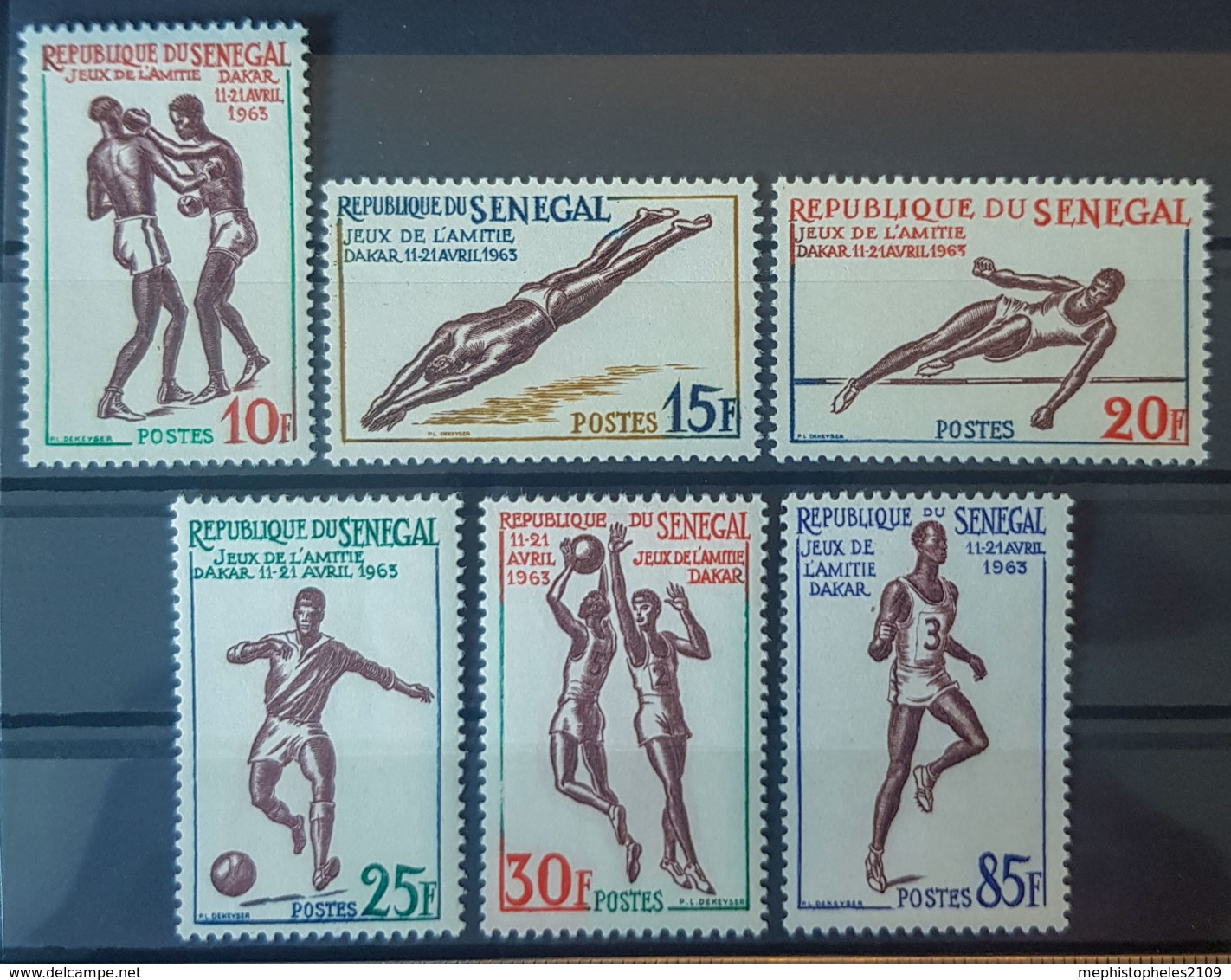 SENEGAL 1963 - MNH/MLH - Mi 258-263, YT 217-222 - Jeux De L'Amitié - Senegal (1960-...)