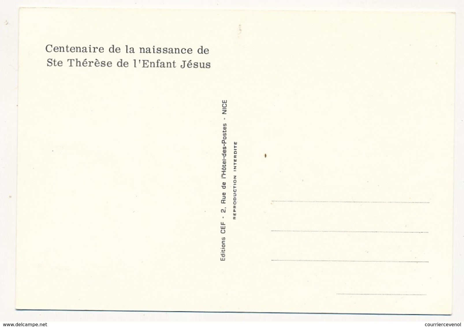 MONACO -  Carte Maximum "Sainte Thérèse De Lisieux" - 30/04/1973 - Cartas Máxima