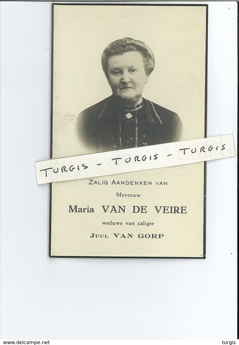 MARIA VAN DE VEIRE WED JUUL VAN GORP ° ZOMERGEM 1863 + MECHELEN 1941 - Images Religieuses