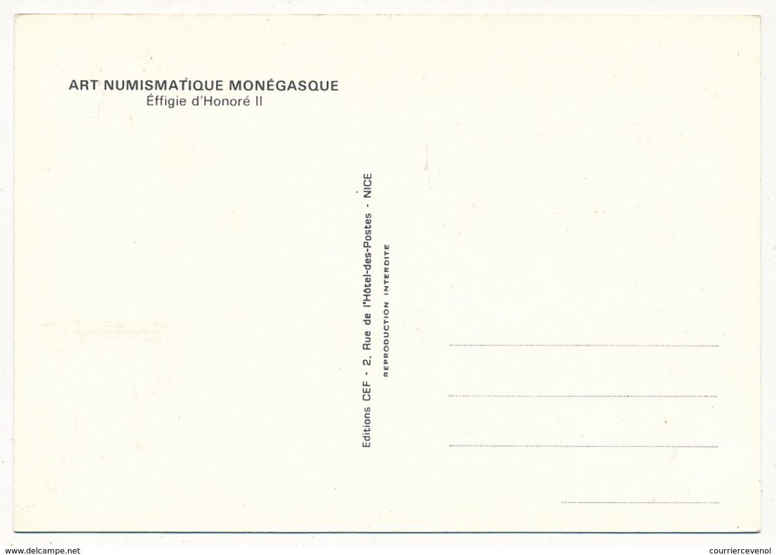 MONACO -  Carte Maximum "Effigie D'Honoré II" - 12/11/1974 - Maximum Cards