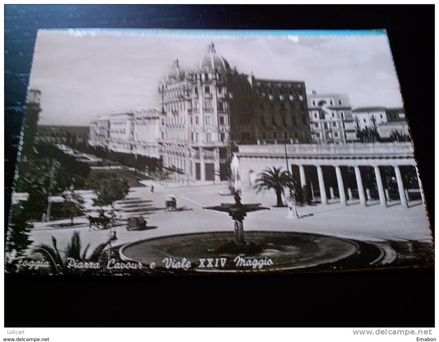 ITALY PUGLIA - FOGGIA ( FOGGIA ) PIAZZA CAVOUR E VIALE XXIV MAGGIO - VIAGGIATA REGNO - Foggia