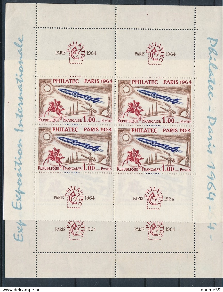 DA-83: FRANCE: Lot Avec Timbres Philatec N°1422**(bloc De 4-1422* (bloc De 4) - Unused Stamps