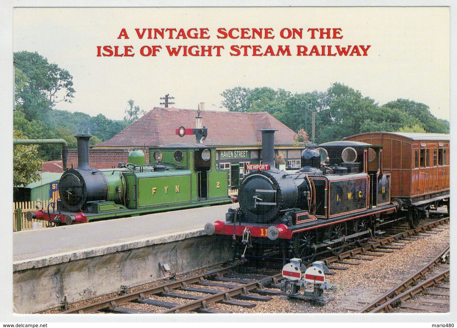 ISLE  OF  WIGHT      TRAIN  ZUG  TREIN  TRENI  GARE  BAHNHOF  STATION  STAZIONI  2 SCAN (NUOVA) - Treni