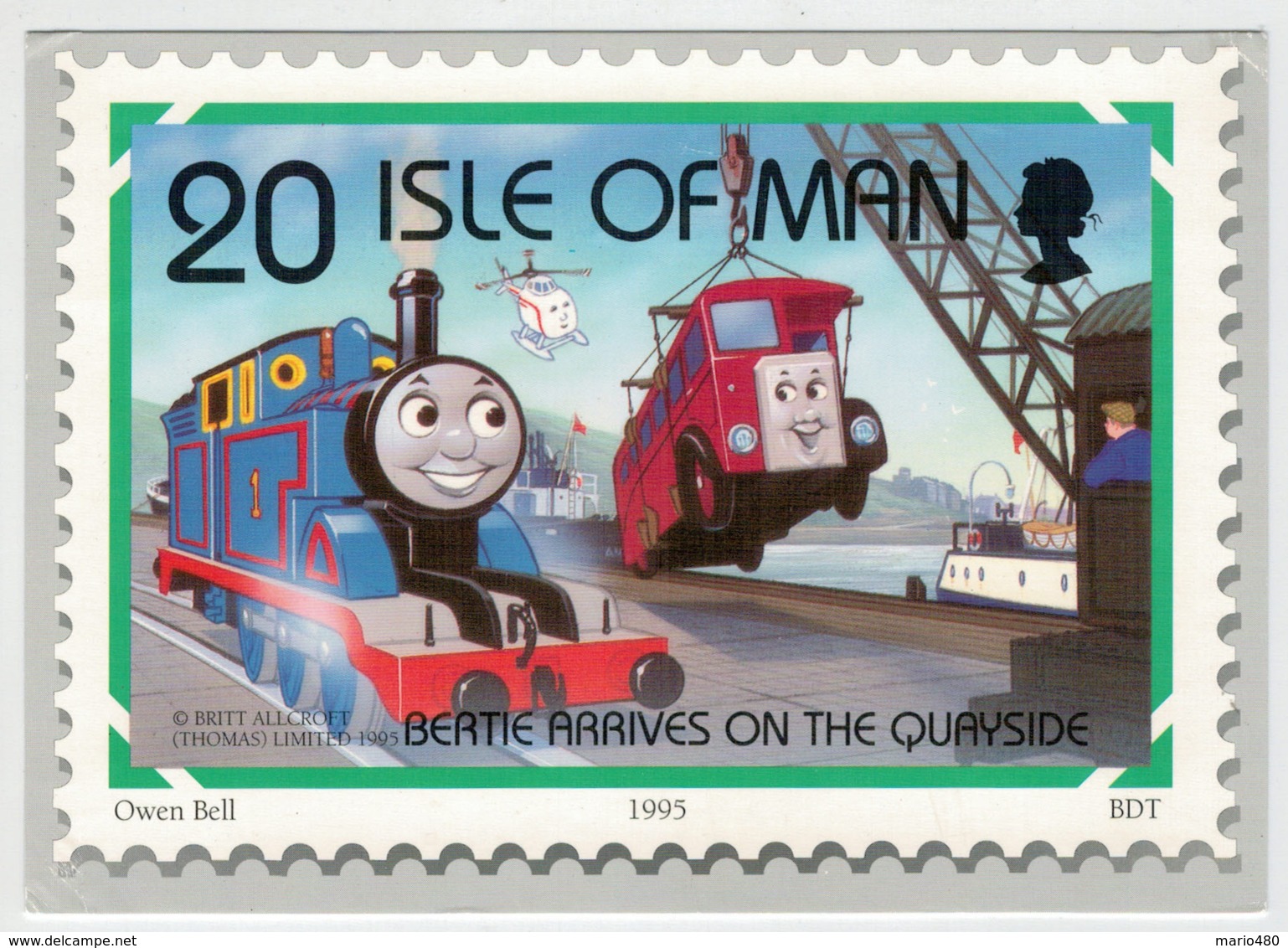 ISLE  OF  MAN    OWEN  BELL       TRAIN  ZUG  TREIN  TRENI  GARE  BAHNHOF  STATION  STAZIONI  2 SCAN (NUOVA) - Trains