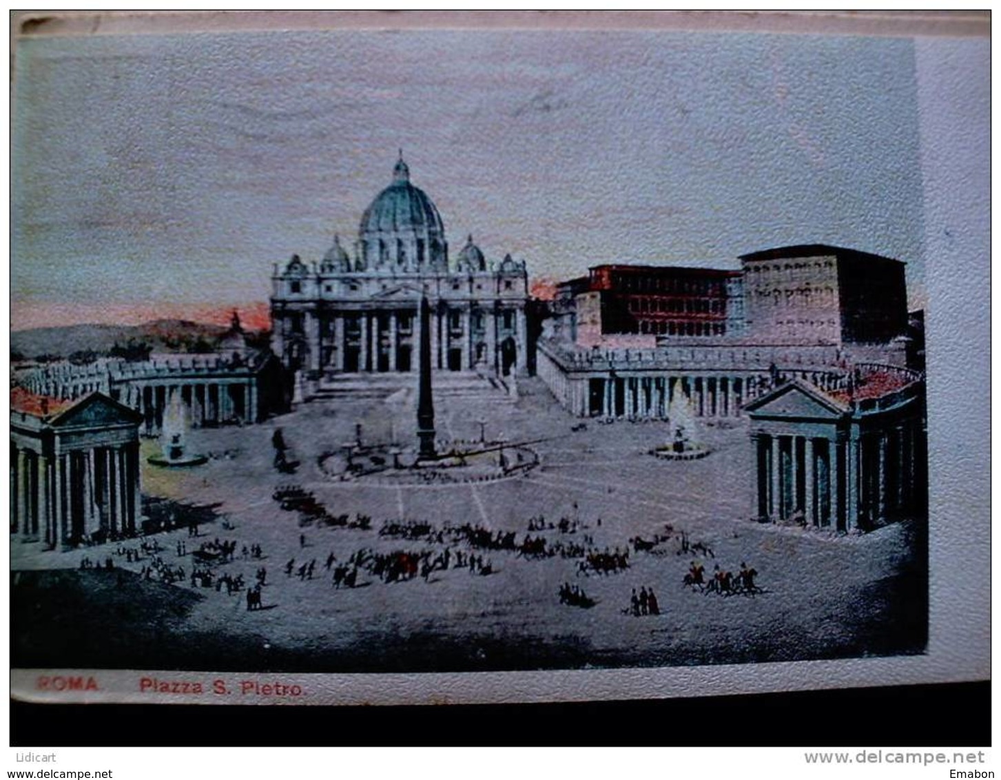 STATO CITTÀ DEL VATICANO - ( ROMA  )  PIAZZA SAN PIETRO   - VIAGGIATA REGNO 1920 - Vatican