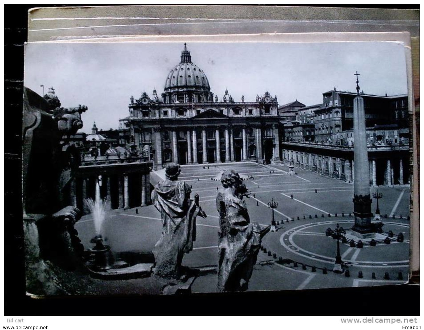 STATO CITTÀ DEL VATICANO - ( ROMA  ) PIAZZA SAN PIETRO - VIAGGIATA REPUBBLICA 1956 DESTINAZIONE SCOTLAND - Vaticano