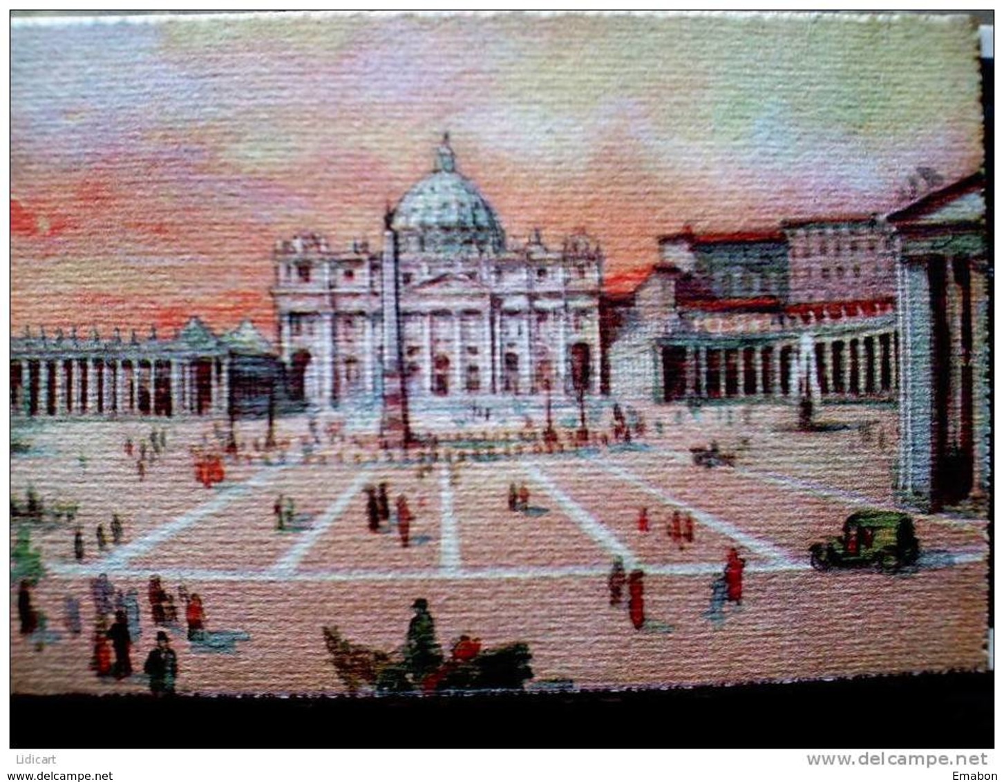 STATO CITTÀ DEL VATICANO - ( ROMA  ) SAN PIETRO ANIMATA - VIAGGIATA REGNO Con FRANCOBOLLO ANNO SANTO 1925 - Vaticano