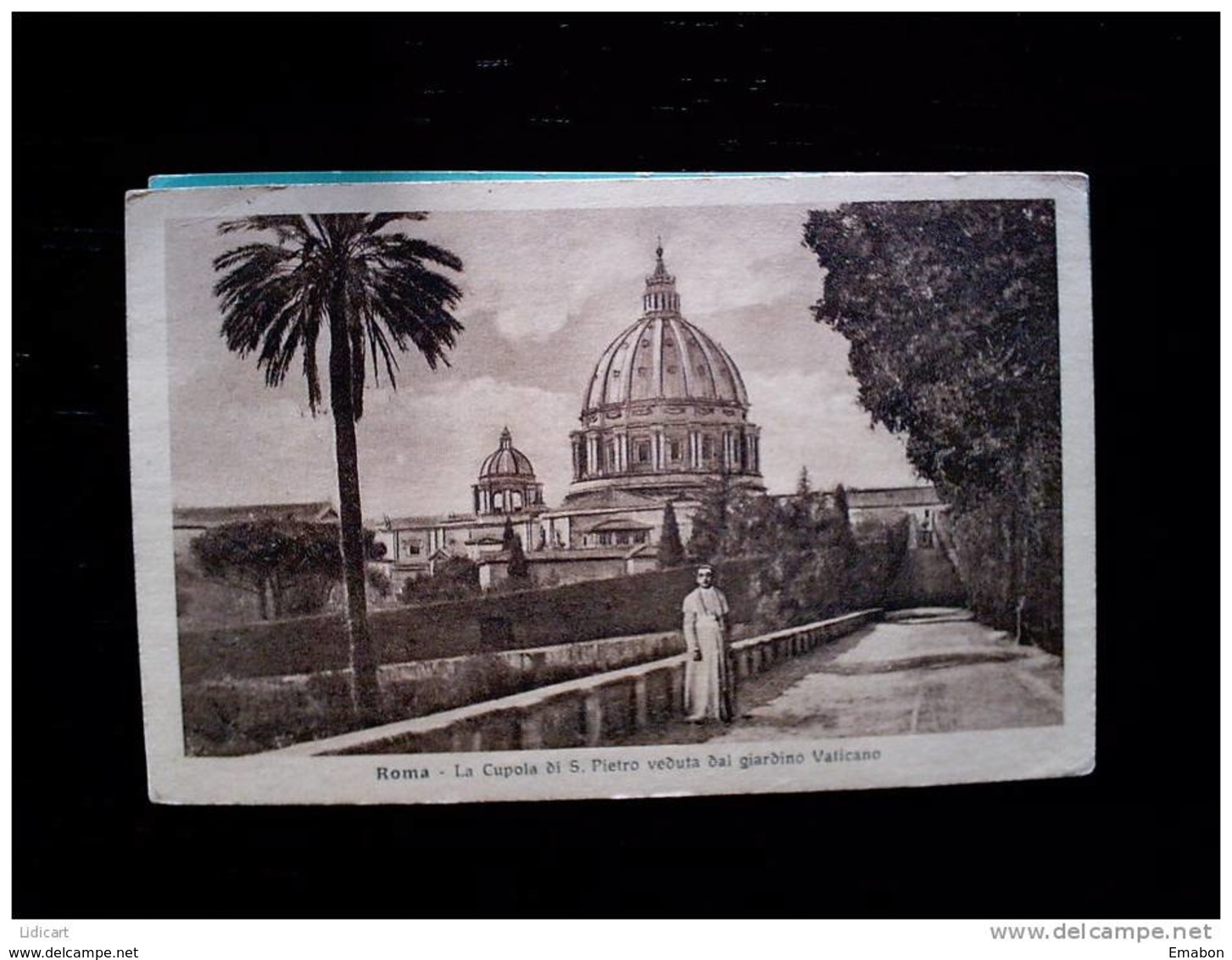 STATO CITTÀ DEL VATICANO - ( ROMA  ) LA CUPOLA DI SAN PIETRO VEDUTA DAL GIARDINO VATICANO - VIAGGIATA REGNO 1908 - Vaticano