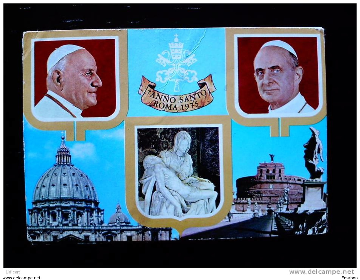 STATO CITTÀ DEL VATICANO - ( ROMA  ) SAN PIETRO, PAPA PIO XII, PAPA GIOVANNI XXIII, PAPA PAOLO VI, ANNO SANTO 1975 - - Vaticano