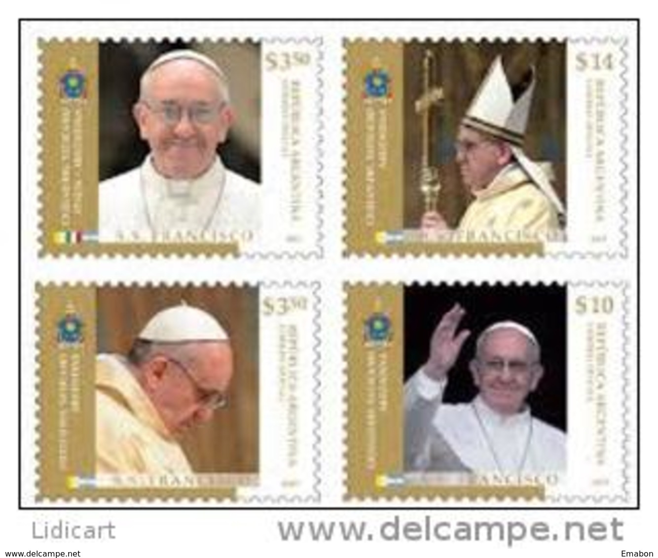 ARGENTINA - VATIKAN STATE - PAPA FRANCESCO - ANNO 2013  - INIZIO PONTIFICATO EMISSIONE CONGIUNTA -  NUOVI  MNH - Nuevos