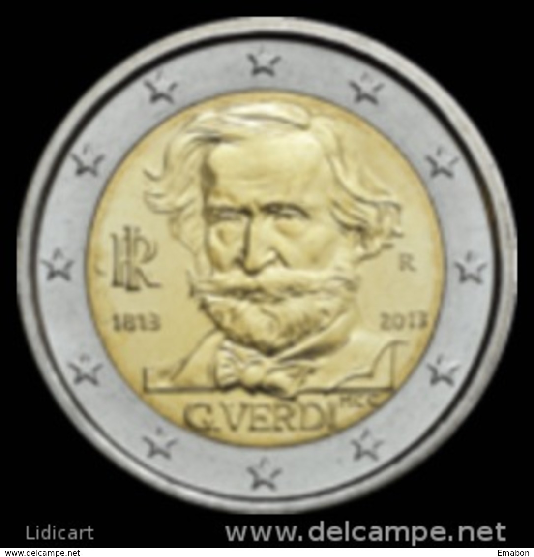 ITALIA -  ITALY - 2 EURO ANNO 2013 - MUSICISTA GIUSEPPE VERDI - FIOR DI CONIO PROVENIENTE DA ROTOLINO - Italia