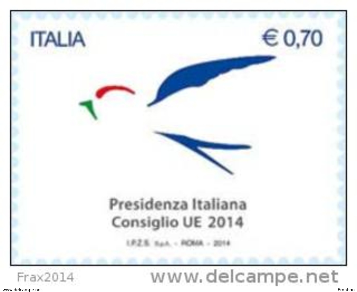 REPUBBLICA ITALIANA - ITALY - ANNO 2014 - PRESIDENZA ITALIANA CONSIGLIO UNIONE EUROPEA -  NUOVI  MNH ** - Sonstige & Ohne Zuordnung