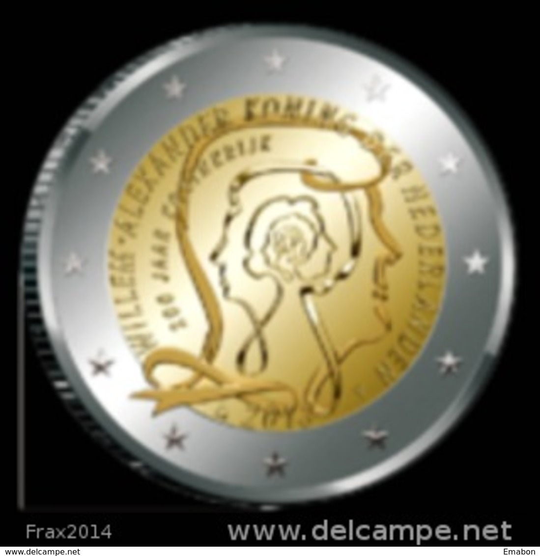 OLANDA 2013 - NEDERLAND - 2 EURO COMMEMORATIVO ANNIVERSARIO REGNO - FIOR DI CONIO PROVENIENTE DA ROTOLINO - Paesi Bassi