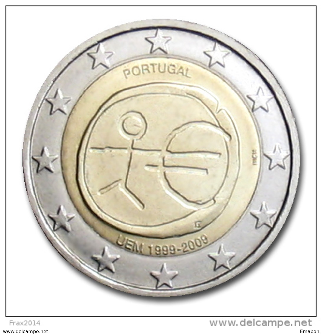 2 EURO ANNO 2009 10° ANNIVERSARIO DELL'EURO ( EMU ) FDC ( UNC ) da ROTOLINO 20 MONETE ( VEDI DESCRIZIONE )