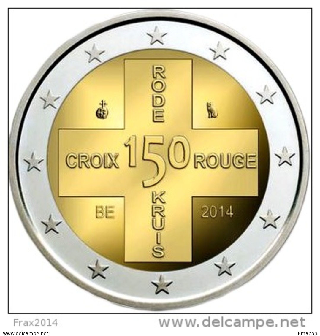 BELGIO 2014 - BELGIQUE - 2 EURO COMMEMORATIVO 150 ANNIVERSARIO CROCE ROSSA FIOR DI CONIO - Belgio