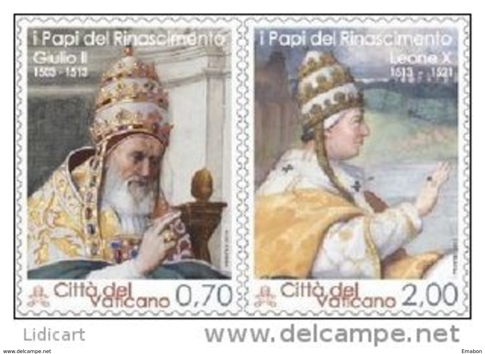 STATO CITTA' DEL VATICANO - VATIKAN STATE - PAPA FRANCESCO - ANNO 2013  - PONTEFICI RINASCIMENTO -  NUOVI  MNH ** - Nuovi