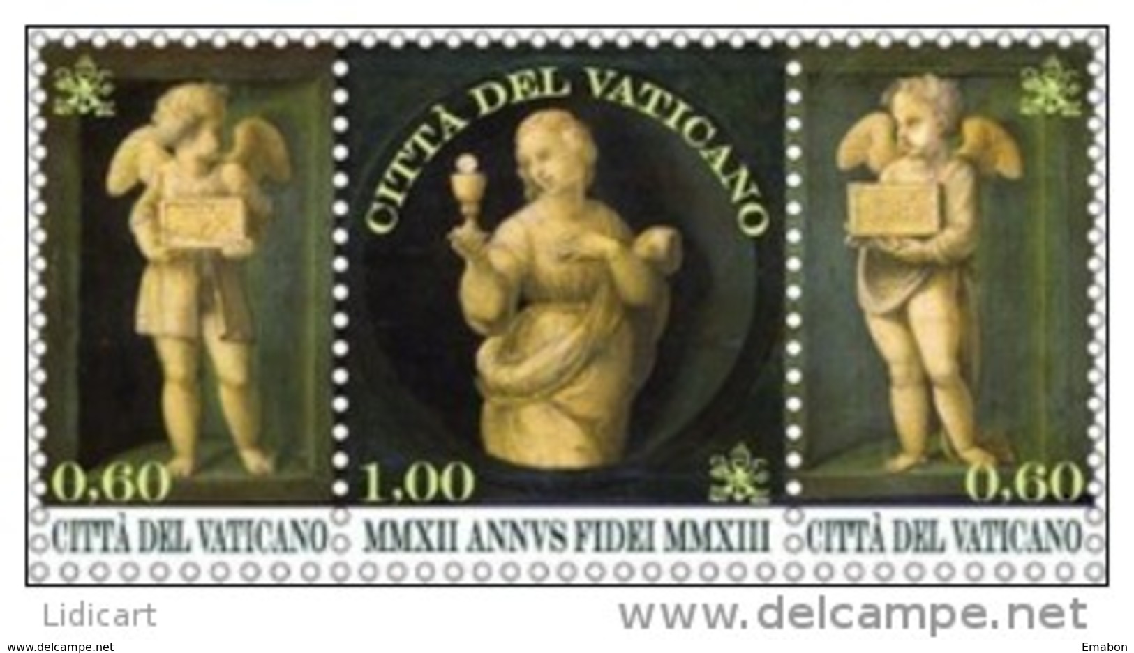 STATO CITTA' DEL VATICANO - VATIKAN STATE - BENEDETTO XVI - ANNO 2013  - STRISCIA ANNO DELLA FEDE  -  NUOVI  MNH ** - Nuovi