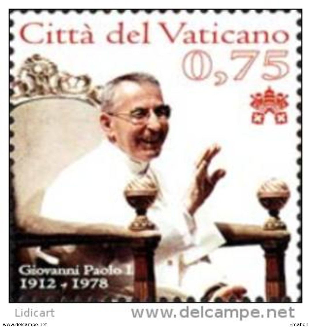 STATO CITTA' DEL VATICANO - VATIKAN STATE - BENEDETTO XVI - ANNO 2012  - PAPA GIOVANNI PAOLO I -  NUOVI  MNH ** - Nuovi