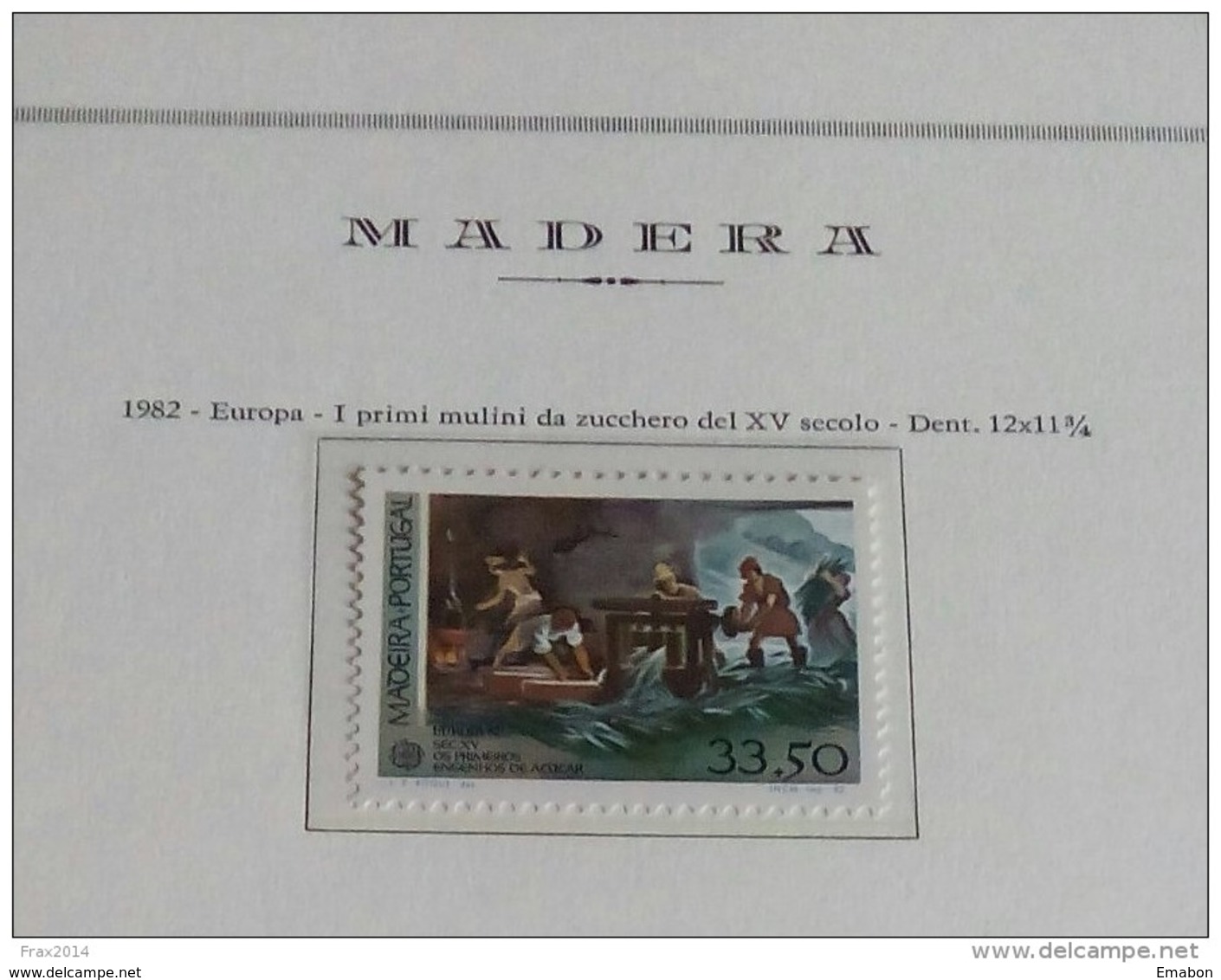 PORTOGALLO ( MADEIRA ) ANNO 1982 - EUROPA I MULINI DA ZUCCHERO -  NUOVI MNH ** - Madeira