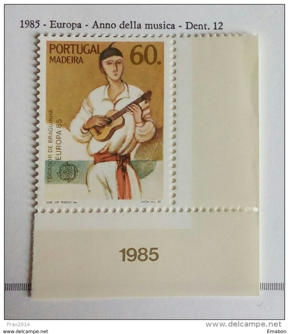 PORTOGALLO ( MADEIRA ) ANNO 1985 EUROPA ANNO DELLA MUSICA  NUOVI MNH ** - Madeira