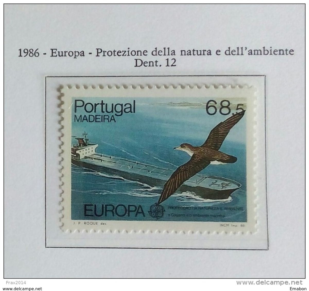 PORTOGALLO ( MADEIRA ) ANNO 1986 EUROPA PROTEZIONE DELLA NATURA E DELL' AMBIENTE - NUOVI MNH ** - Madeira