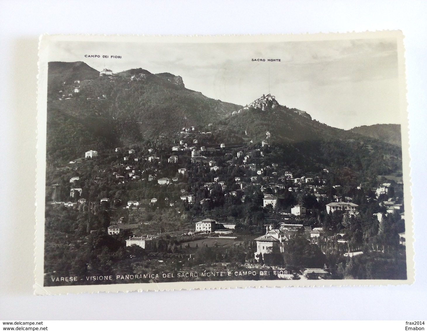 ITALY - VARESE - ( VARESE ) VISIONE PANORAMICA DEL SACRO MONTE E CAMPO DEI FIORI - VIAGGIATA 1956 - Varese