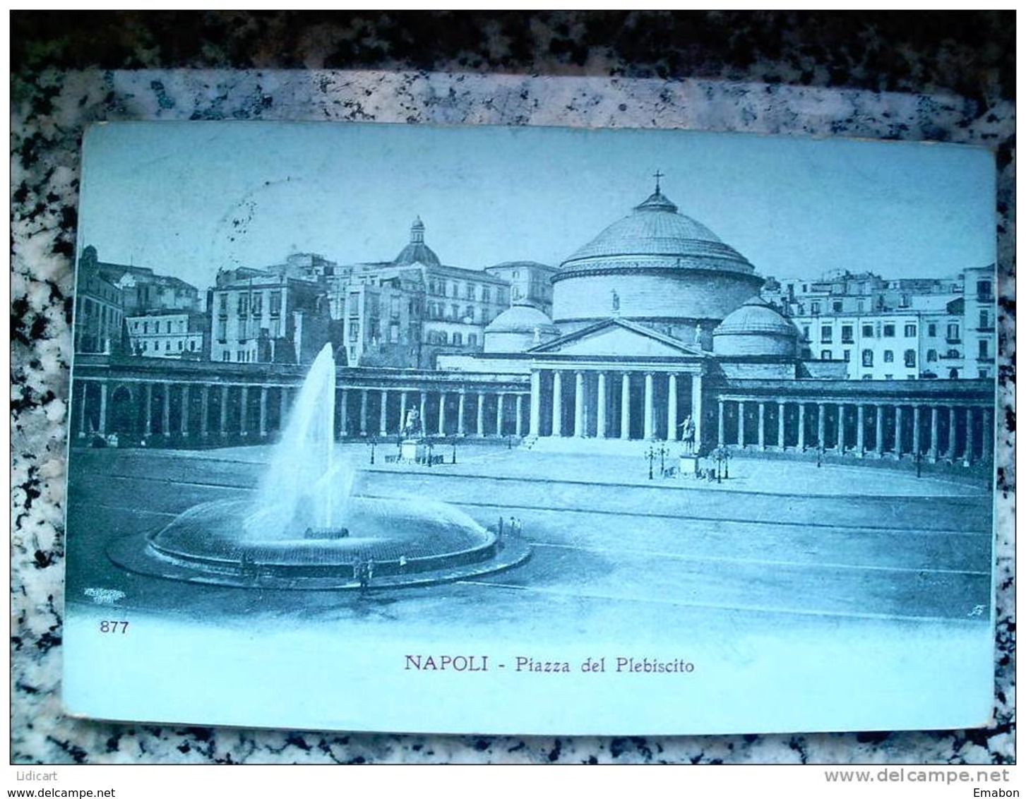 ITALY CAMPANIA - NAPOLI ( NAPOLI ) PIAZZA DEL PLEBISCITO - VIAGGIATA REGNO 1908 - Napoli (Naples)