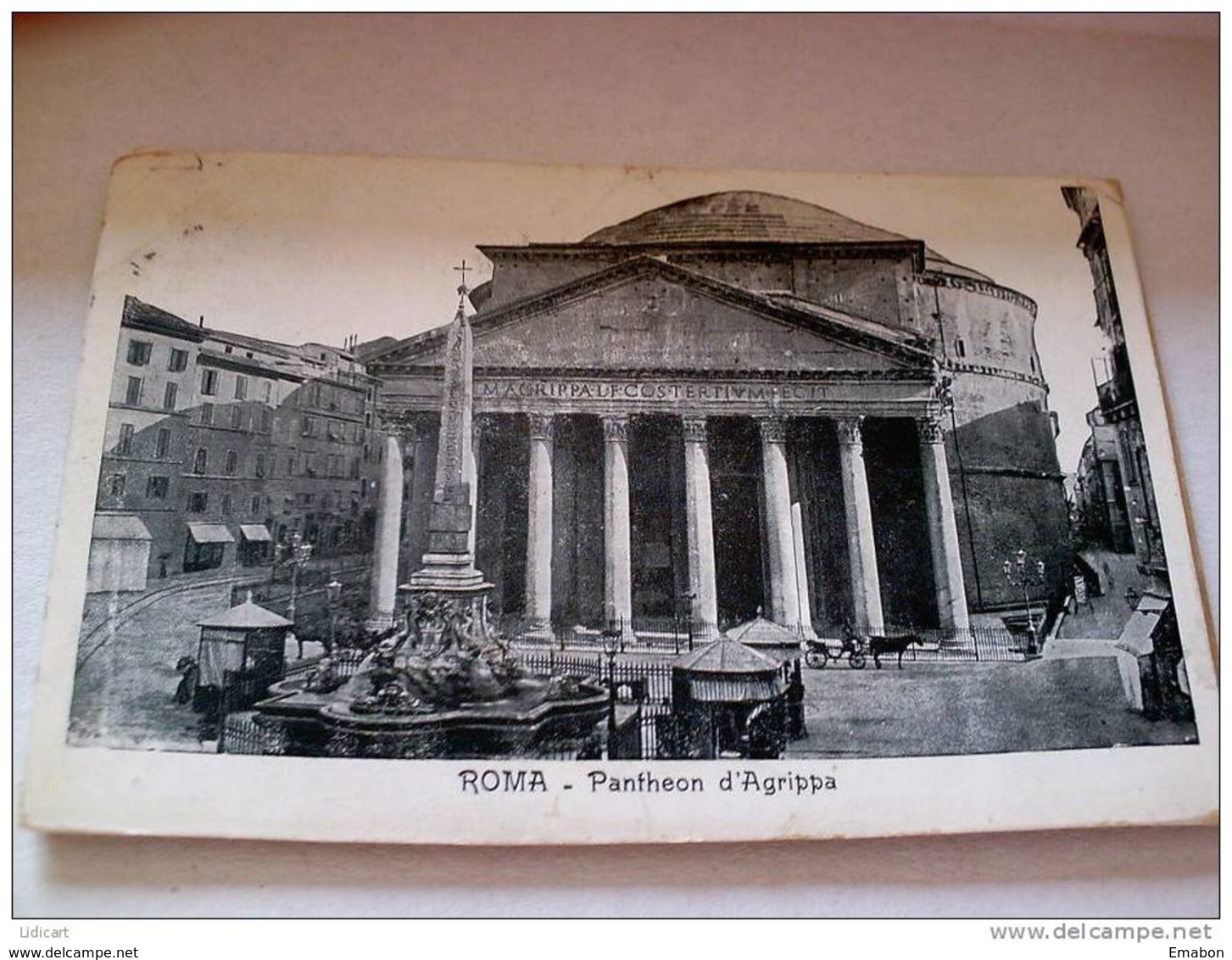 ITALY LAZIO - ROMA  ( ROMA  ) - PANTHEON D' AGRIPPA - VIAGGIATA REGNO 1908 - Pantheon