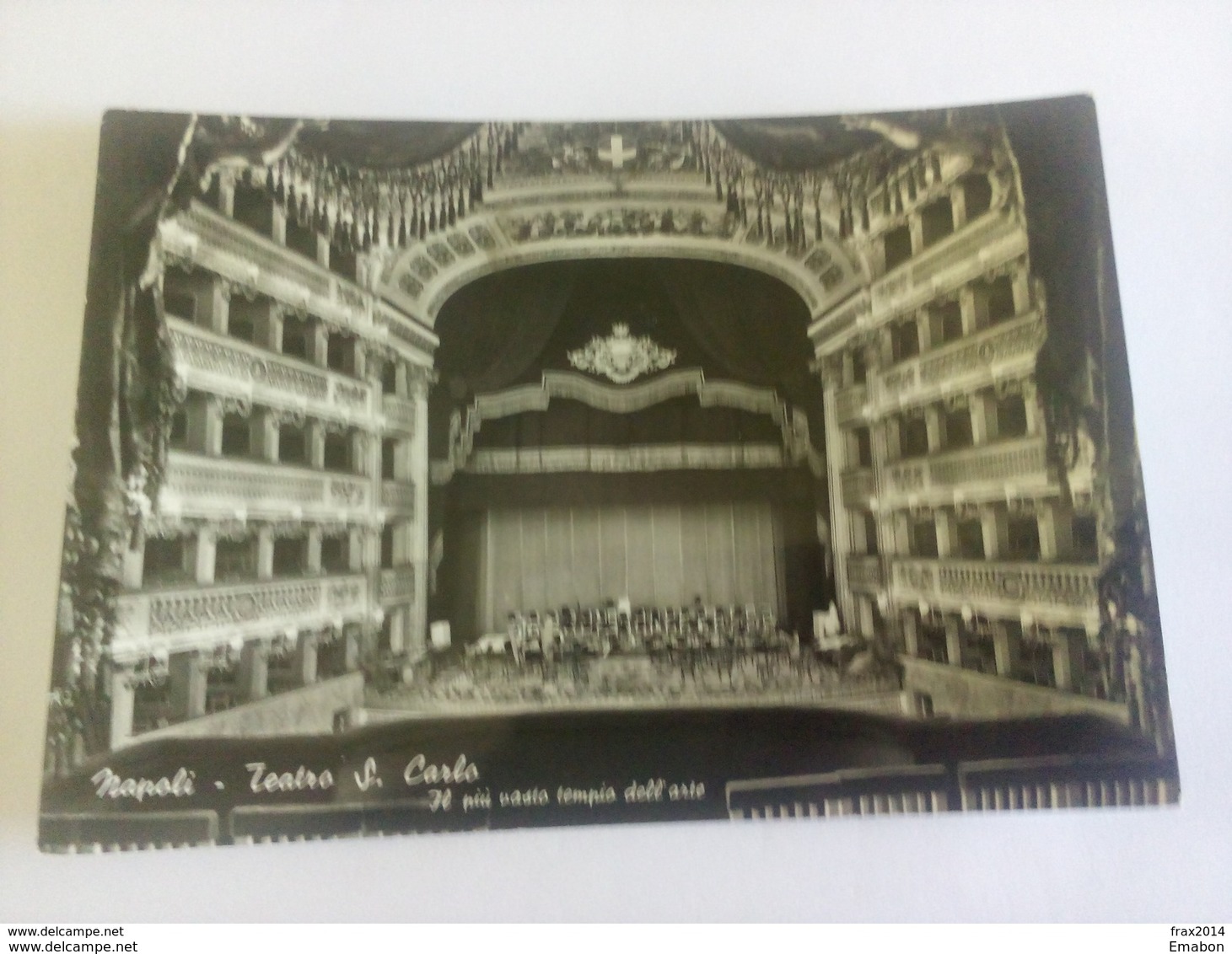 ITALY -  NAPOLI - ( NAPOLI ) TEATRO SAN CARLO, IL PIU' VASTO TEMPIO DELL' ARTE  - VIAGGIATA 1956 - Napoli