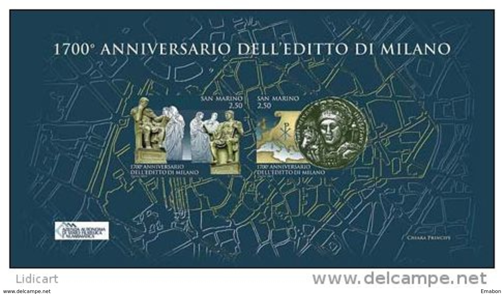 REPUBBLICA DI SAN MARINO - ANNO 2013 -  BF EDITTO DI MILANO - NUOVI   ** MNH - Nuevos