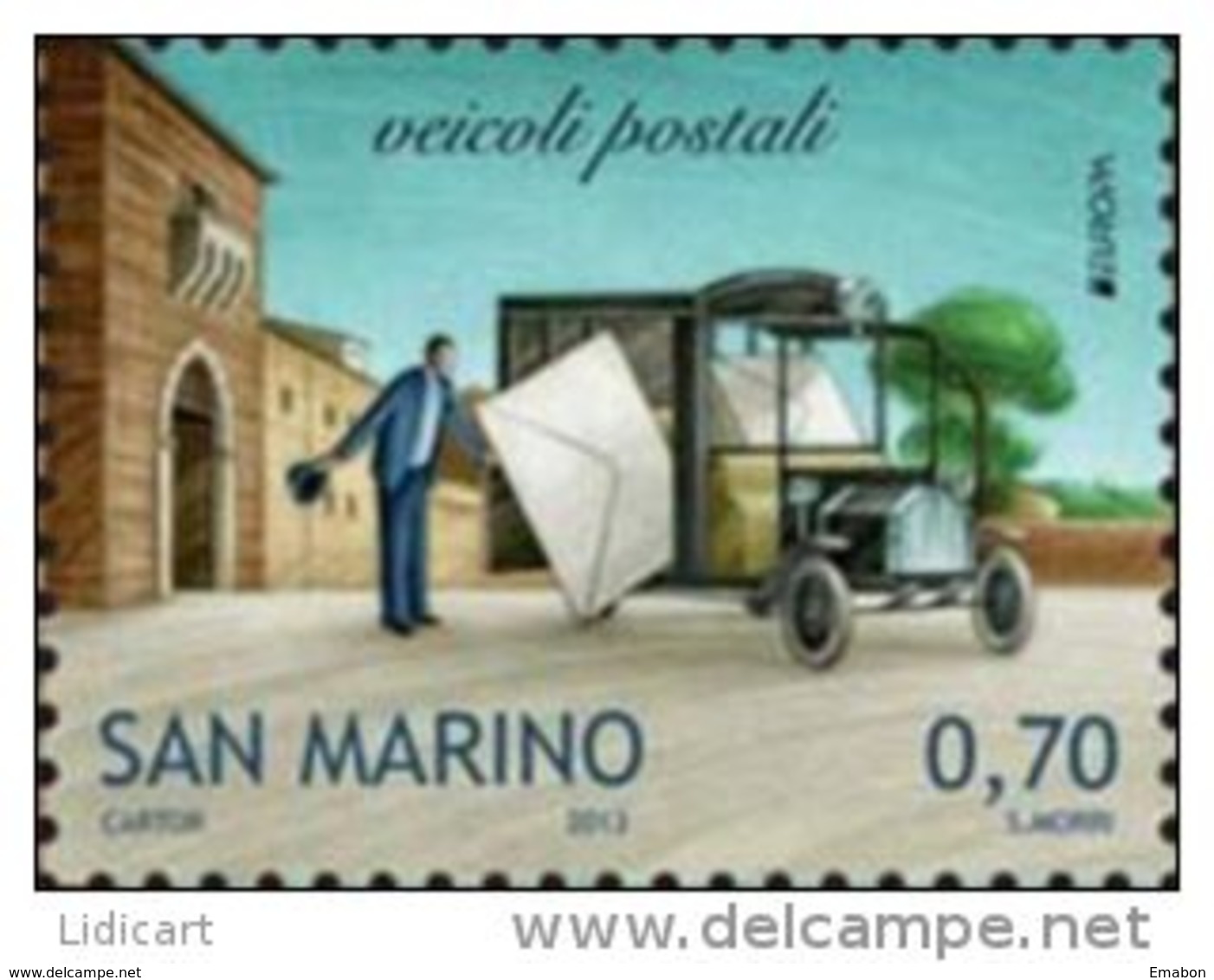 REPUBBLICA DI SAN MARINO - ANNO 2013 -  EUROPA VEICOLI POSTALI - NUOVI   ** MNH - Nuovi