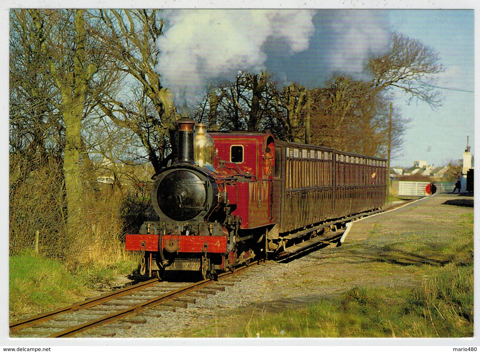 ISLE  OF  MAN          TRAIN  ZUG  TREIN  TRENI  GARE  BAHNHOF  STATION  STAZIONI  2 SCAN (NUOVA) - Eisenbahnen