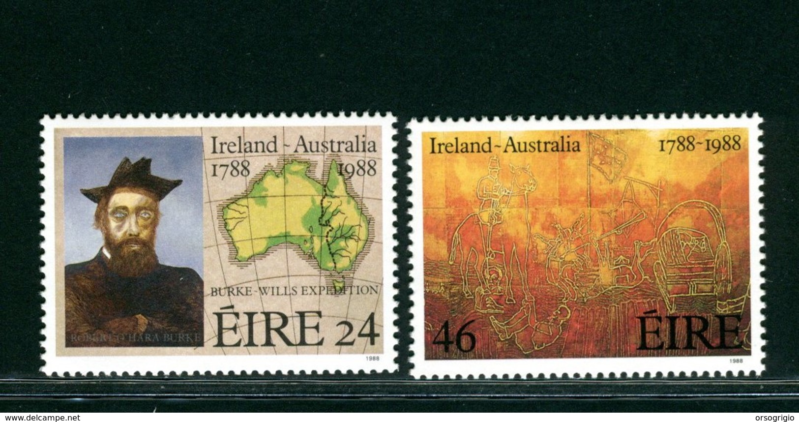 IRLANDA EIRE - MNH NUOVI PERFETTI - 1988   BICENTENARIO  AUSTRALIA - Nuovi