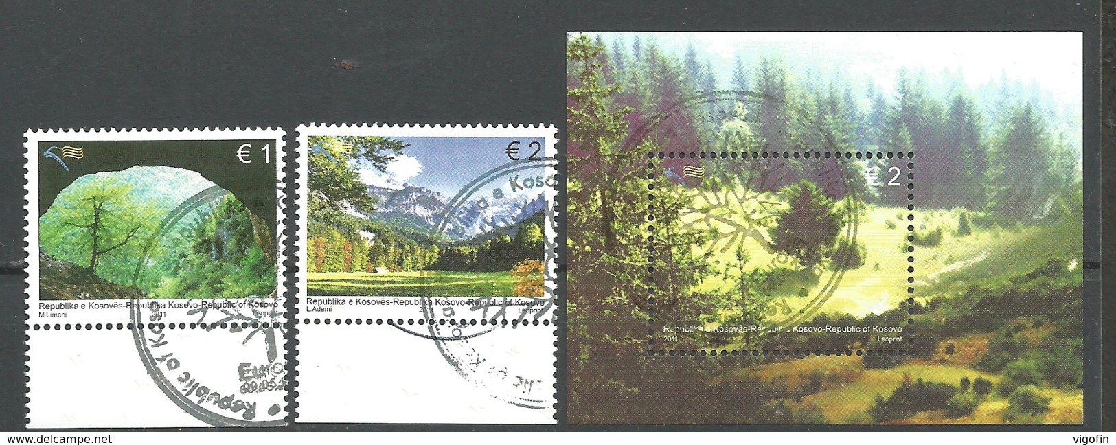 KOS 2011- EUROPA CEPT, KOSOVO, 1 X 2v + S/S, MNH - Macédoine Du Nord