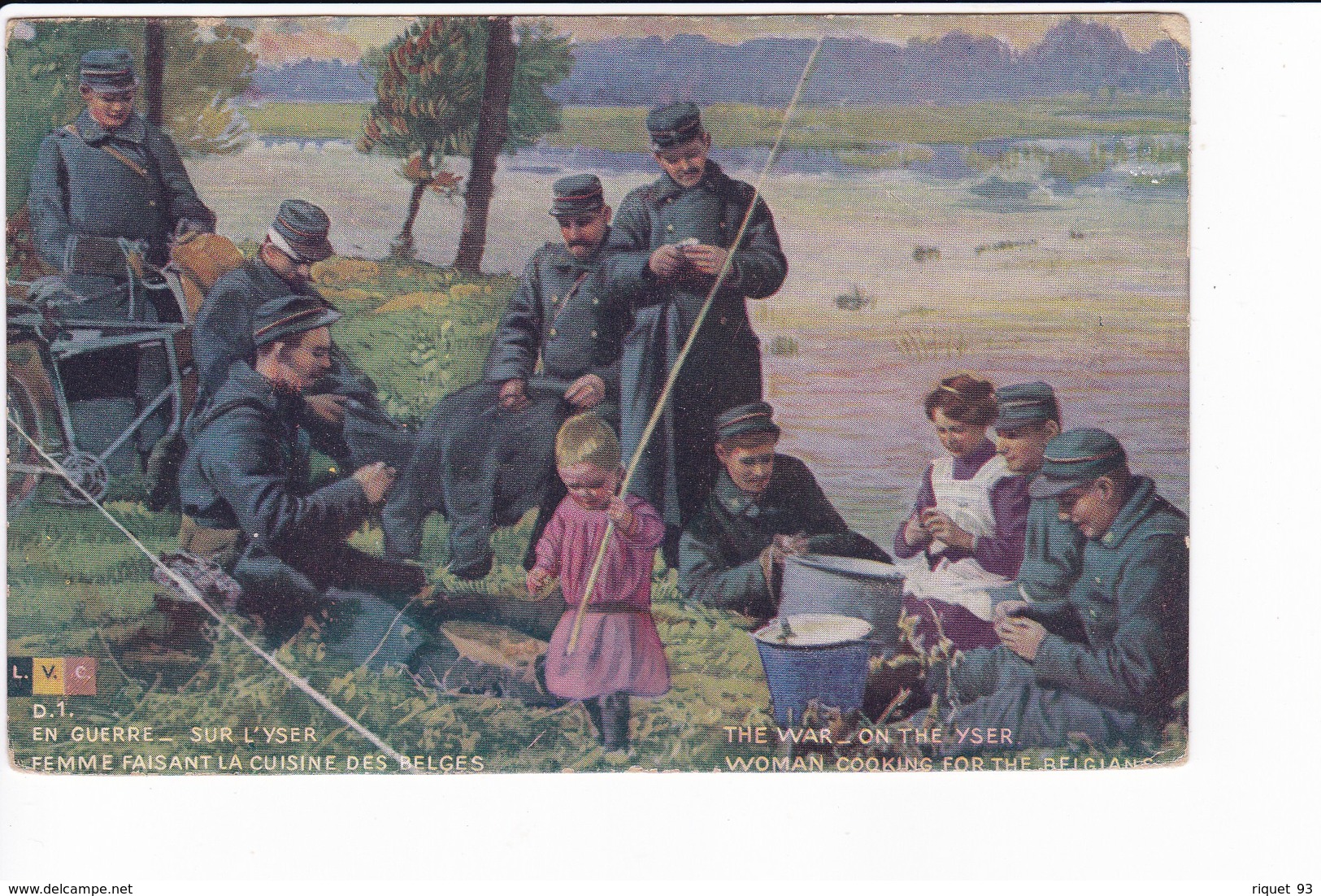 EN GUERRE - SUR L'YSER - Femme Faisant La Cuisine Des BELGES - War 1914-18