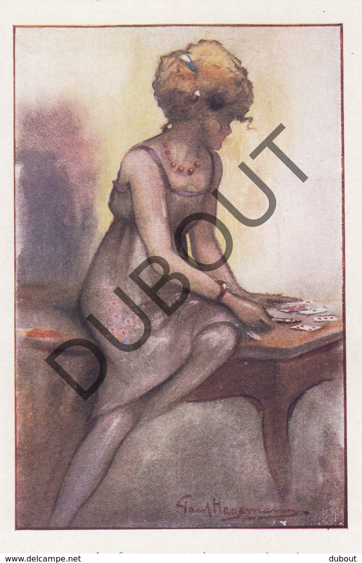 3 Postkaarten Fantasie - Illustrator Paul Hagemans - La Garçonne - La Femme Et Le Pantin - Les Femmes.. (N944b) - Autres & Non Classés