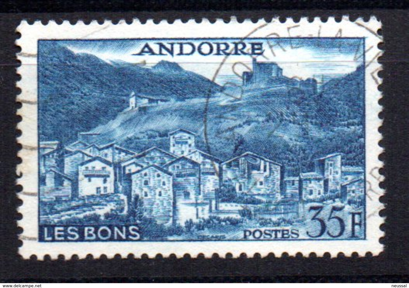 Sello  Nº 150A  (catalogo Yvert)  Andorra Francesa - Usati