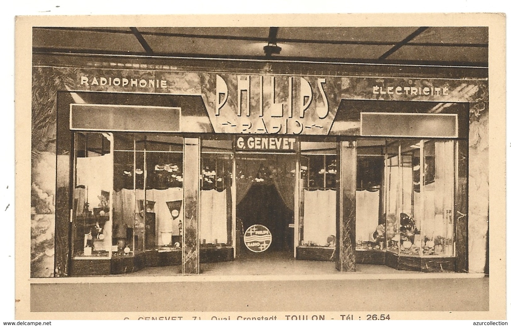 MAGASIN . PHILIPS . GENEVET 7 QUAI CRONSTADT . PUBLICITE - Toulon