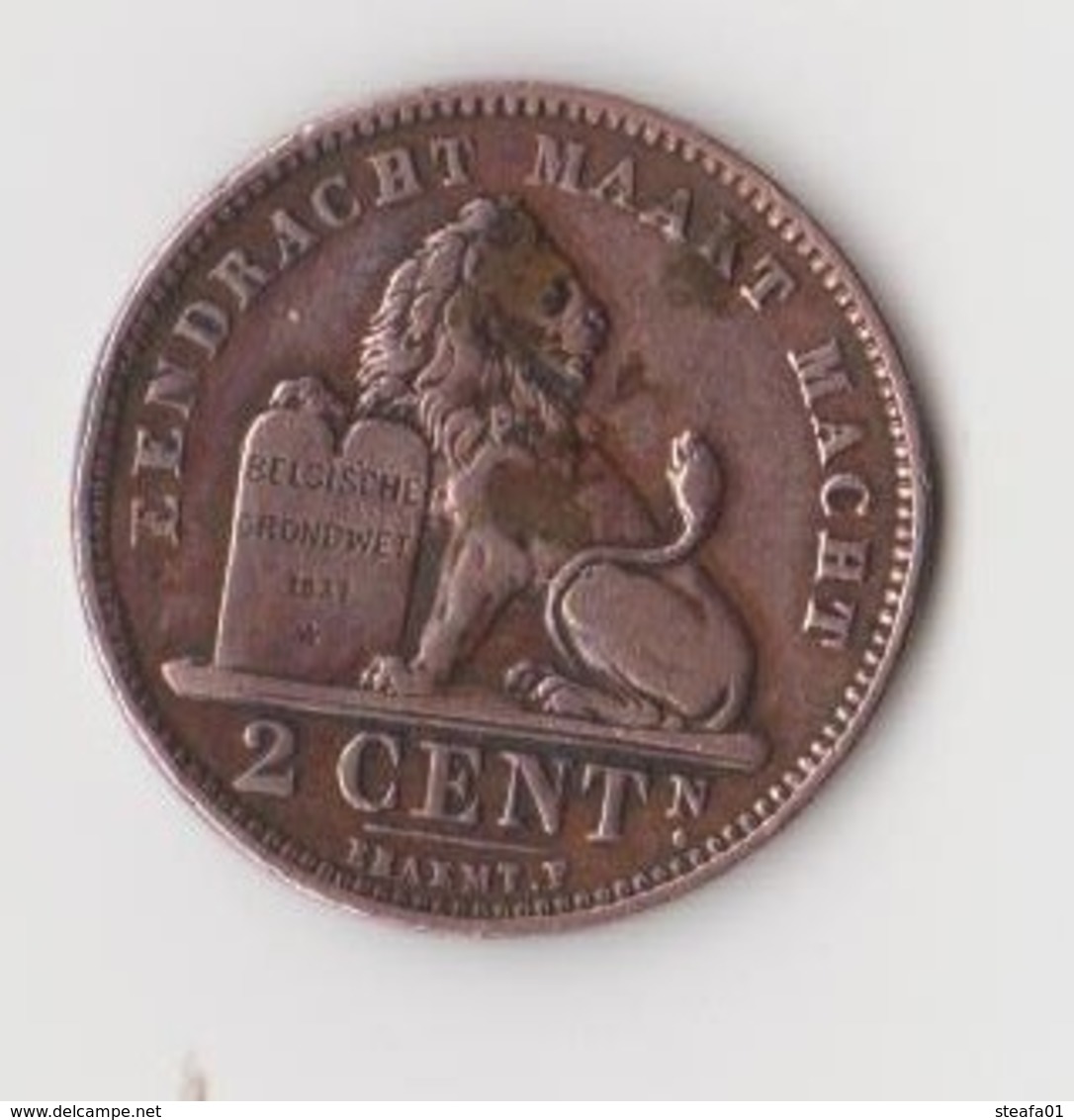 Leopold II, 2 Centimes, Nederlands, 1902 - 2 Centimes